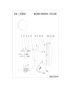 BORA BORA * APLIQUE LED REDONDO BLANCO - 12W 2700K